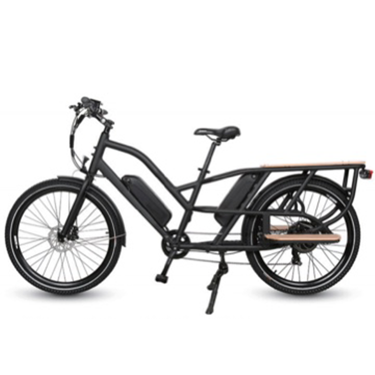 Long tail rear cargo electric bicycle  wholesale cargo ebike powerful electric cargo bike f factory