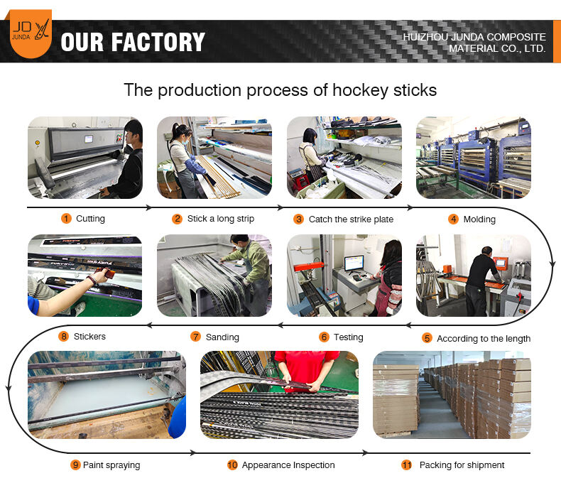 Custom Logo Carbon Fiber Composite Stick for Goalie High Quality Ice Hockey Product From China Factory factory