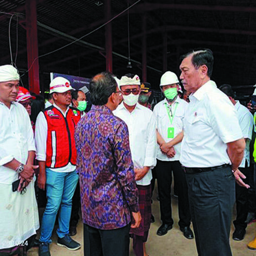 Le président indonésien inspecte le projet de protection de l'environnement SANYU Bali et coupe le ruban