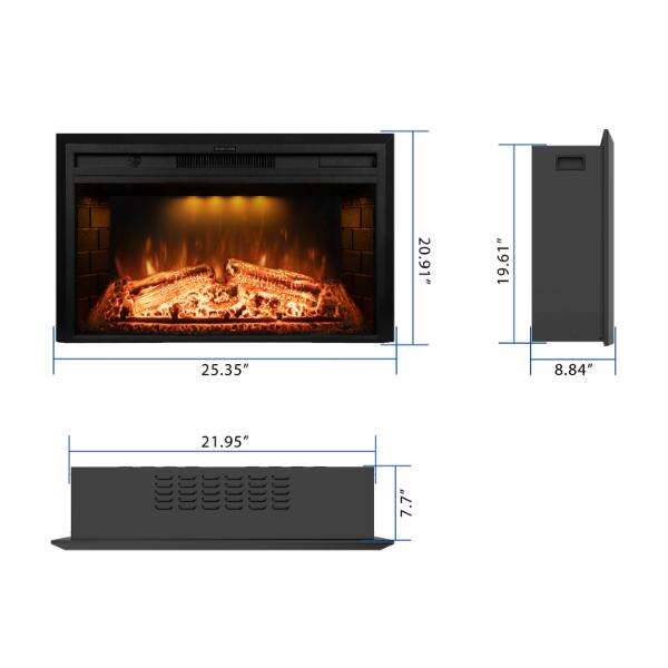 Uso de chimeneas eléctricas de pared blancas