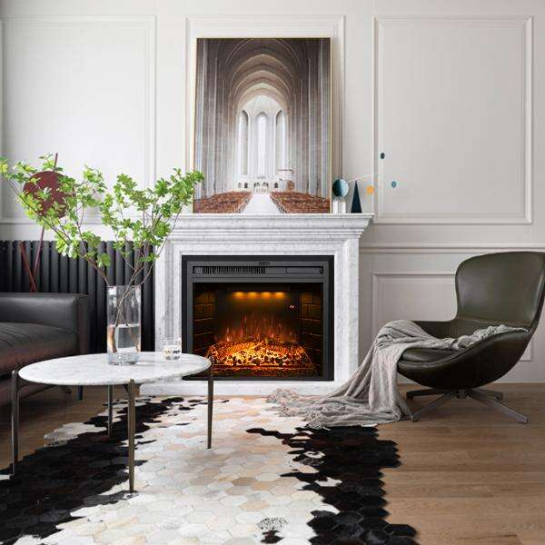 Increase the value of your property and impress guests with a high-quality thin electric fireplace insert.