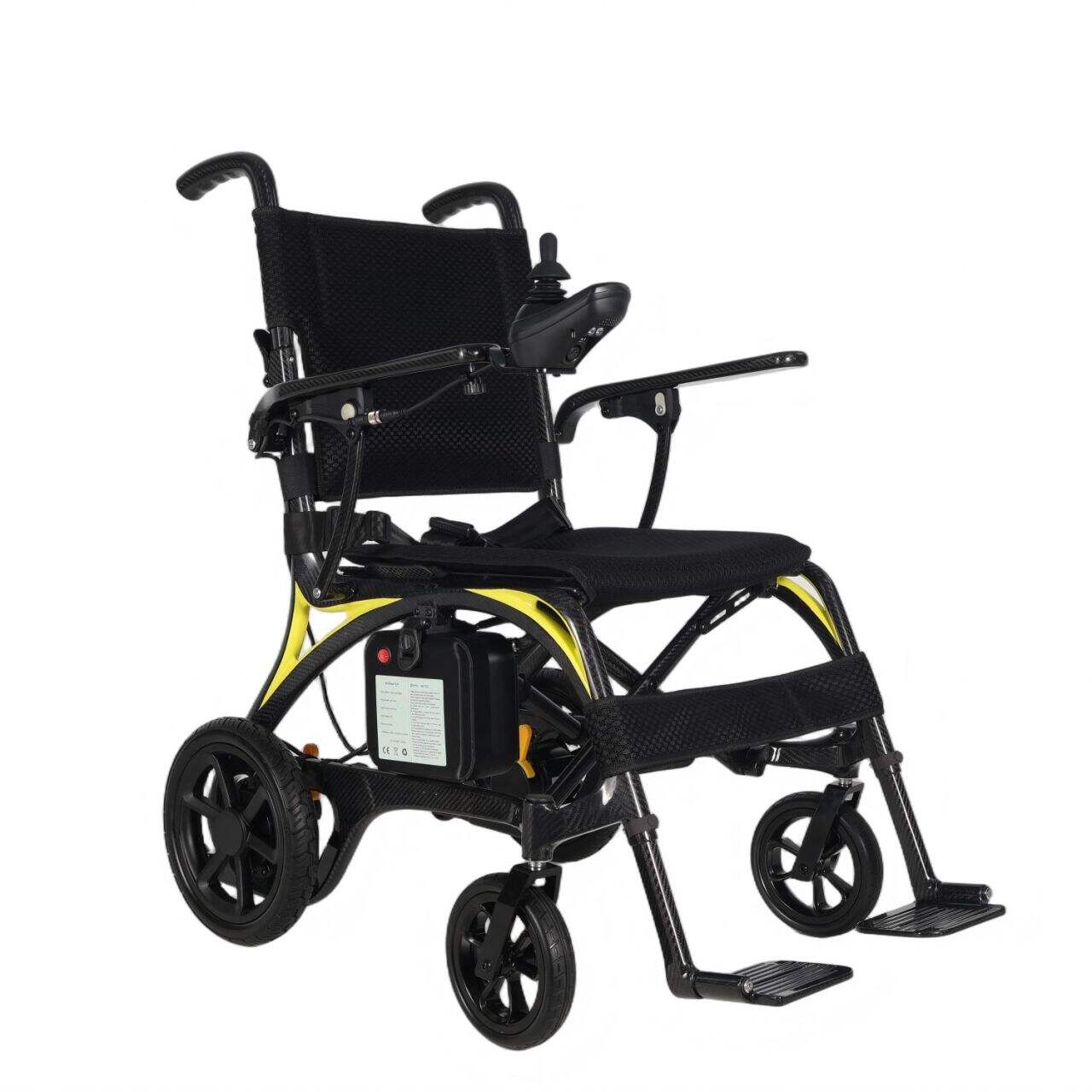 Conveniently fold and store our space-saving electric wheelchair for on-the-go lifestyles.