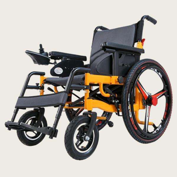 Enjoy effortless navigation on various terrains with our wheelchair's smooth-rolling wheels and easy-to-use controls.