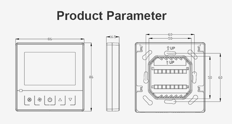 Bandary best wireless rf Modbus electronic digital fan coil heating room smart tuya wi-fi thermostat intelligent controller 220v factory