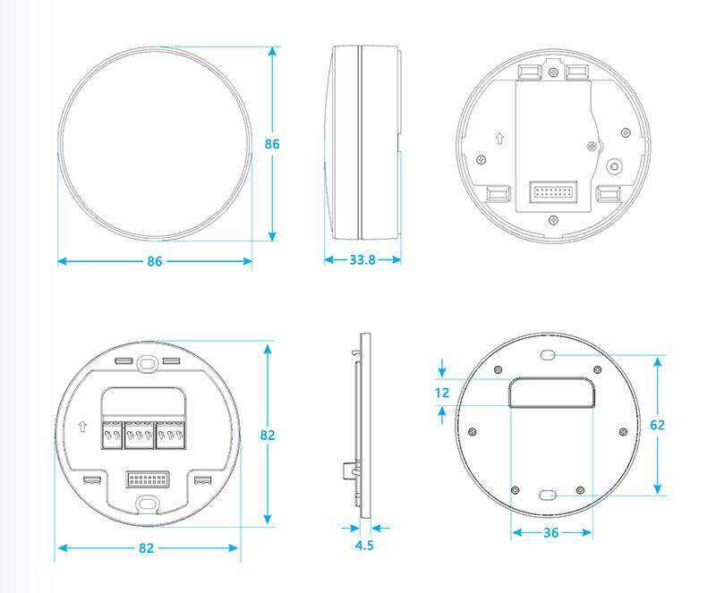 HVAC 24V Smart Room Thermostat WIFI Temperature Controller for Heat Pump System Air Conditioner details