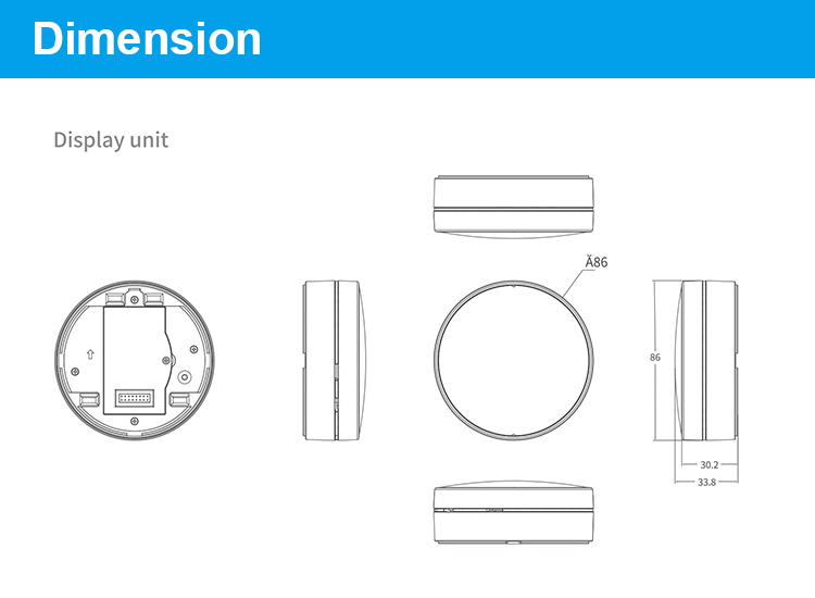 Bandary 24V Humidity TVOC CO2 Display Tuya 2 pipes 4 pipes Fan Coil Wifi Thermostat supplier