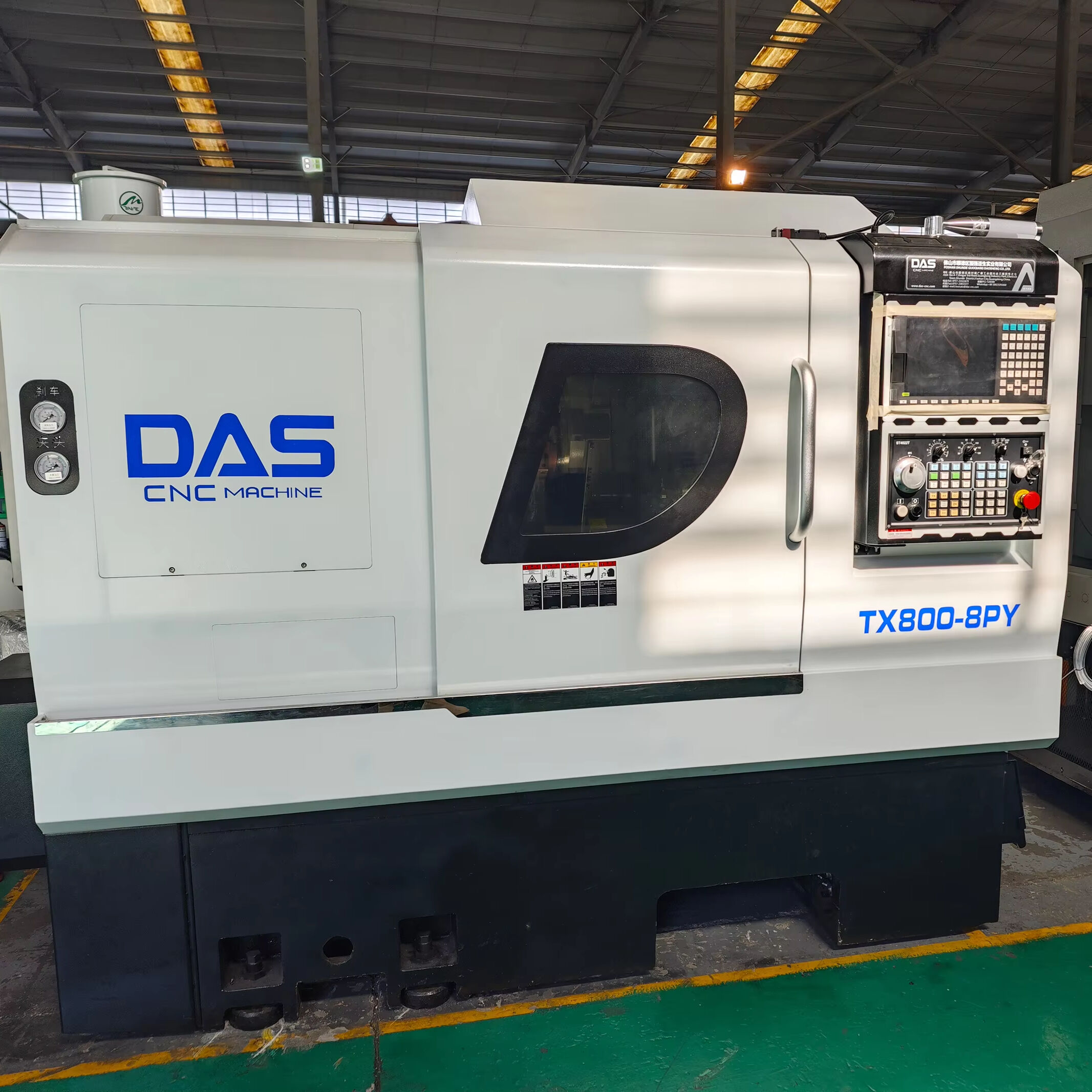 DAS CNC Machine 8 Inch Spindle with Newest BMT55 Power Turret with Programable Cnc Control Tailstock factory