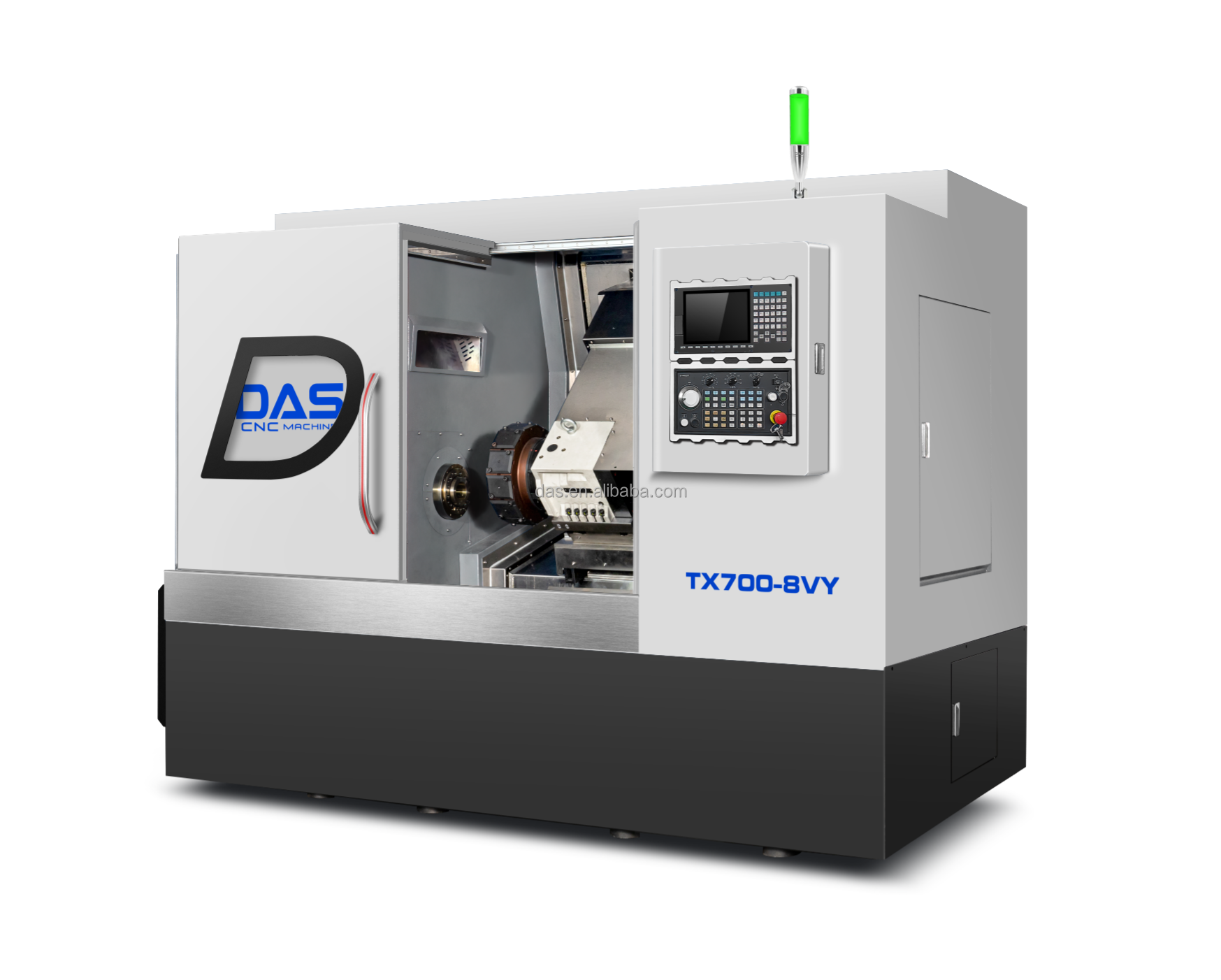 DAS New Arrival Virtual Y Axis Power Turret CNC Lathe Turning and Milling Machine With Tailstock High Precision Tour CNC details