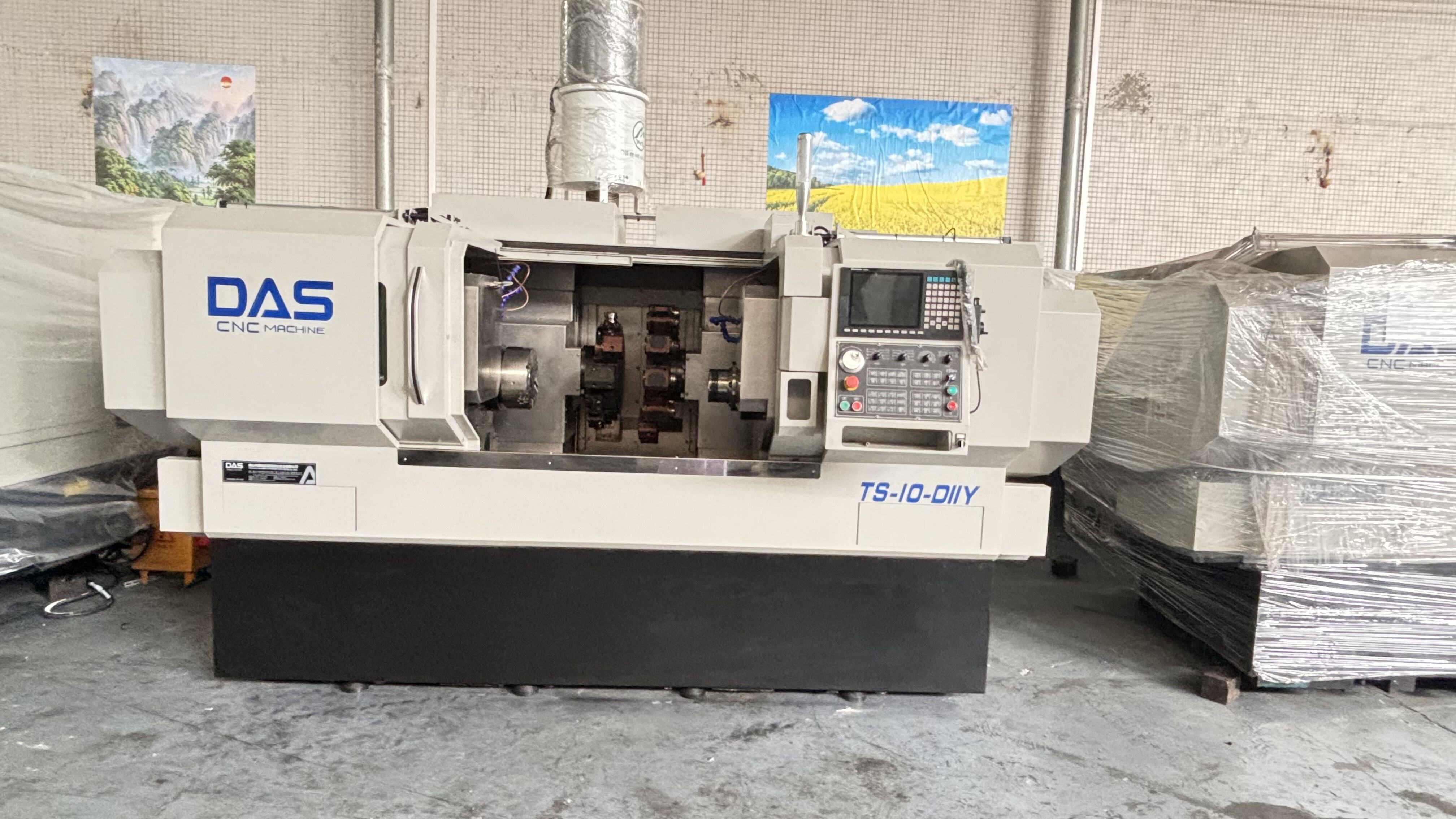 Das High Precision 10 Inch Chuck CNC Turning Center Multifunctional Horizontal 220v Lathes Machine with Y Axis Power Turret manufacture