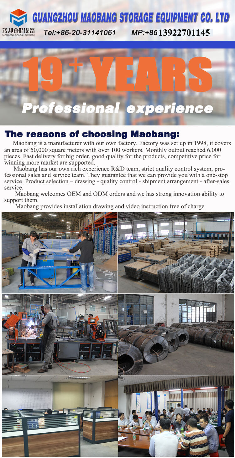 Lagerausrüstung Fabrikregal mittlerer Belastung montierte Eisenregale für Waren Stahlregale für die Lagerherstellung