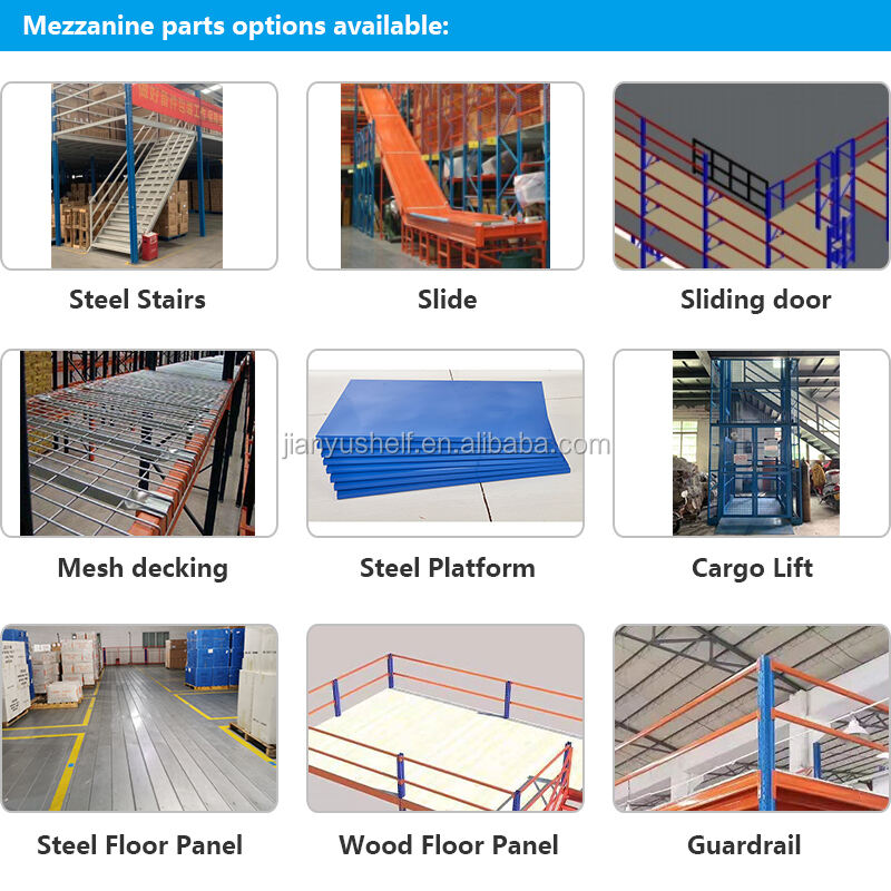 Rak mezzanine baja tugas berat, rak palet, penyimpanan gudang, pabrik Platform Mezzanine Penyimpanan tugas berat