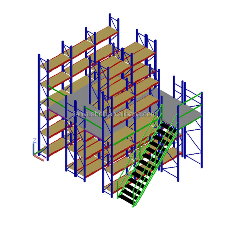 Heavy Duty Steel mezzanine rack pallet racking warehouse storage heavy duty Storage Mezzanine Platform factory