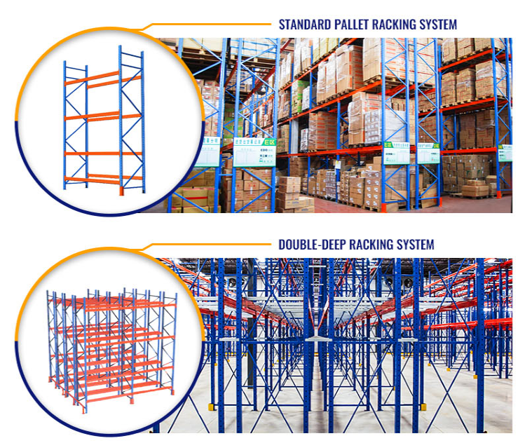 selektive Regale Schmalgang-Industrielagerregale Lagerpalettenregalsystem Lagergroßhandel Palettenregaldetails