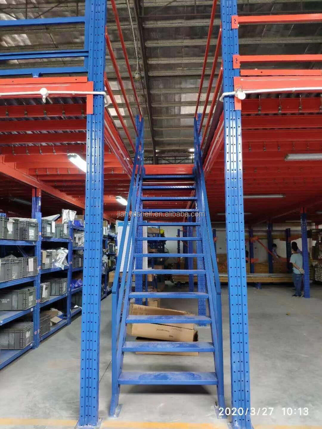 Heavy Duty Steel mezzanine rack pallet racking warehouse storage heavy duty Storage Mezzanine Platform factory