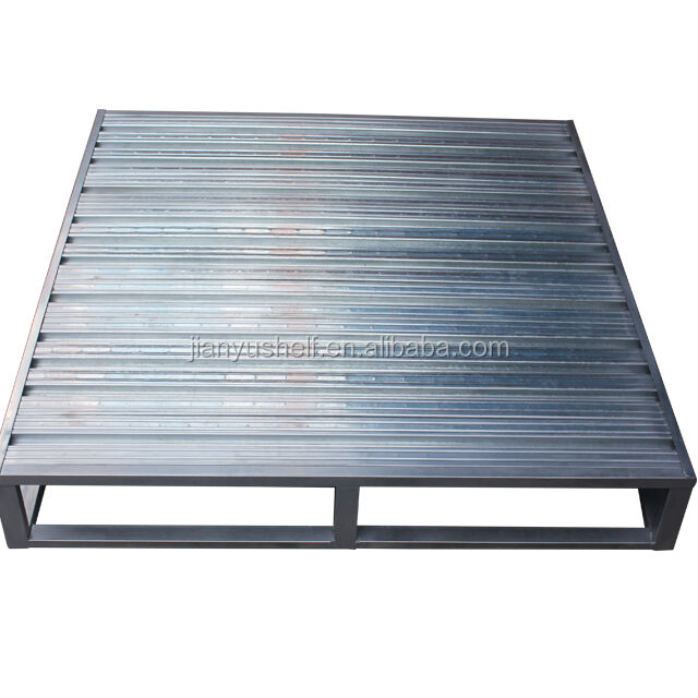 heavy duty industrial storage factory metal pallet manufacturers forklift warehouse single-deep stackable iron steel pallets manufacture