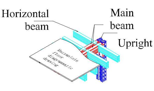 Heavy duty mezzanine steel shelving system warehouse multilevel high load mezzanine racking flooring factory