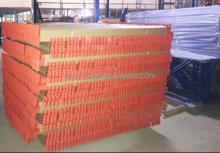 Penyimpanan Gudang Pallet Industri Balok Dalam Ganda yang Dapat Disesuaikan Detail Sistem Rak Pallet Selektif Tugas Berat