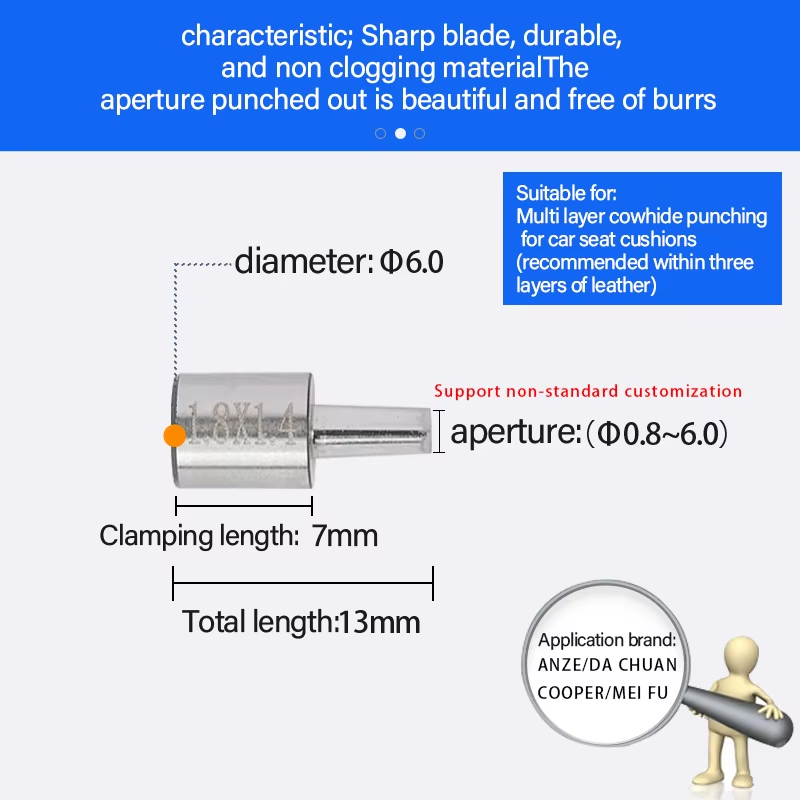 Customizable Digital Leather Punching Knife for Car Seat Cushions PU PVC Leather HSS Industrial Knife Non-Standard Customization manufacture