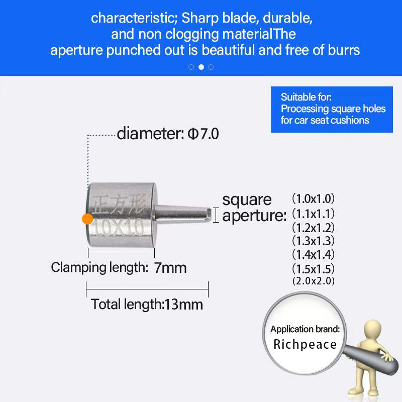 Customizable Digital Leather Punching Knife for Car Seat Cushions PU PVC Leather HSS Industrial Knife Non-Standard Customization supplier