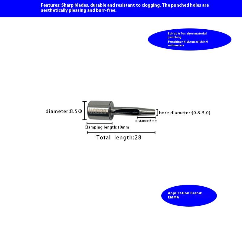 HSS EMMA Digital Multi-Layer Leather Punching Knife 6mm Distance Side Punching Knife for Car Seat Cushion Made Industrial Knives details