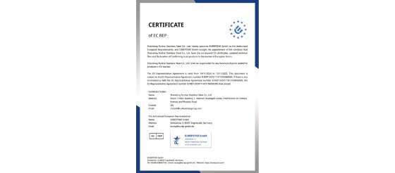 CERTIFICATE Of EC REP