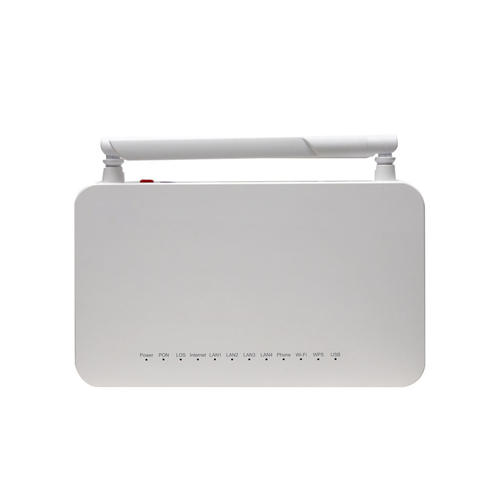 F670L Gpon 2.4G/5G 4GE WiFi 5dBi 12 Leds Fabrik