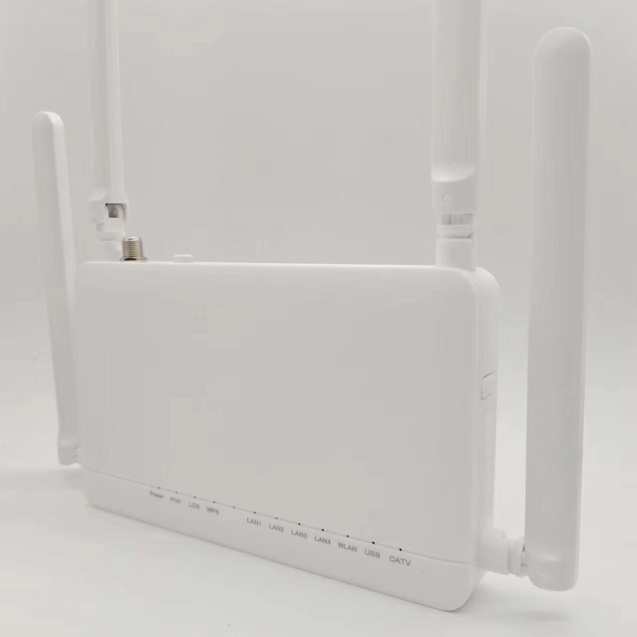 F668V Xpon 4GE CATV WiFi 2.4G/5G 12 چراغ کارخانه