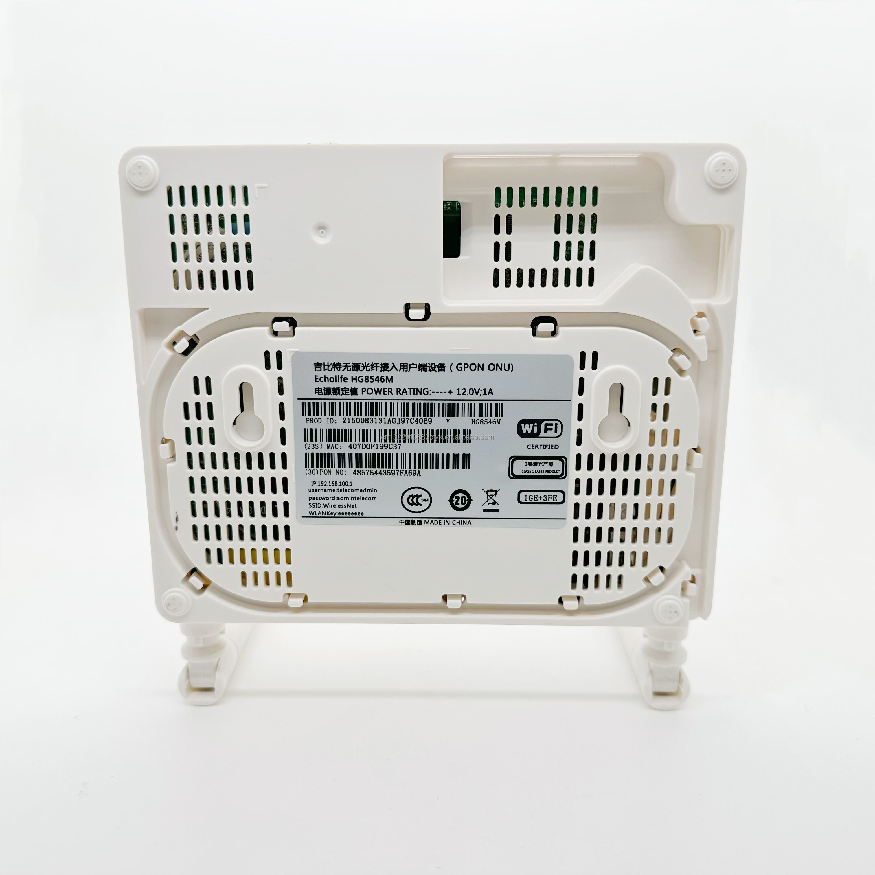 EG8141A5/HG8546M XPON 2.4G 1GE 3FE WIFI NUEVA fabricación de SHELL