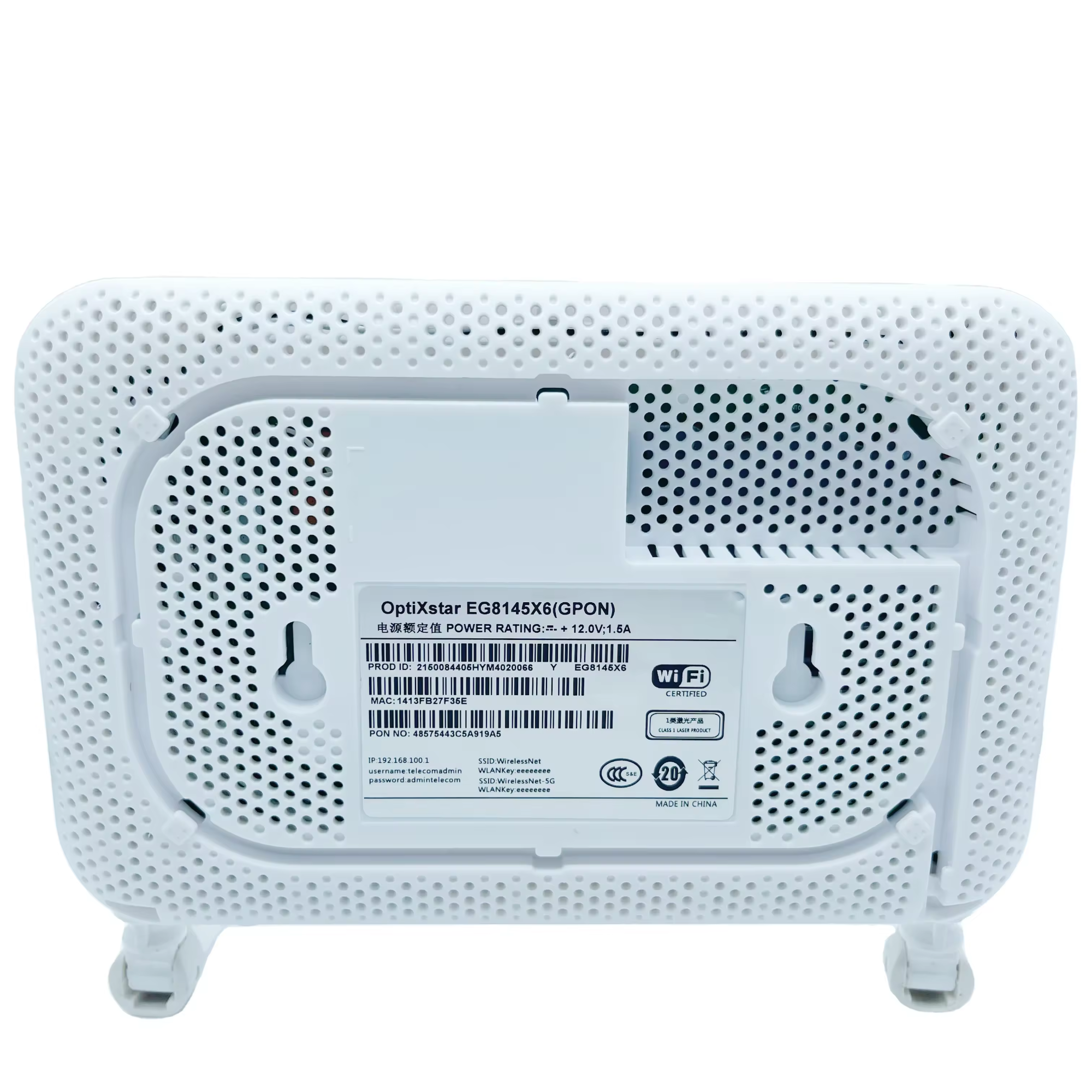 EG8145X6 Gpon ONT 2.4G/5G 40GE