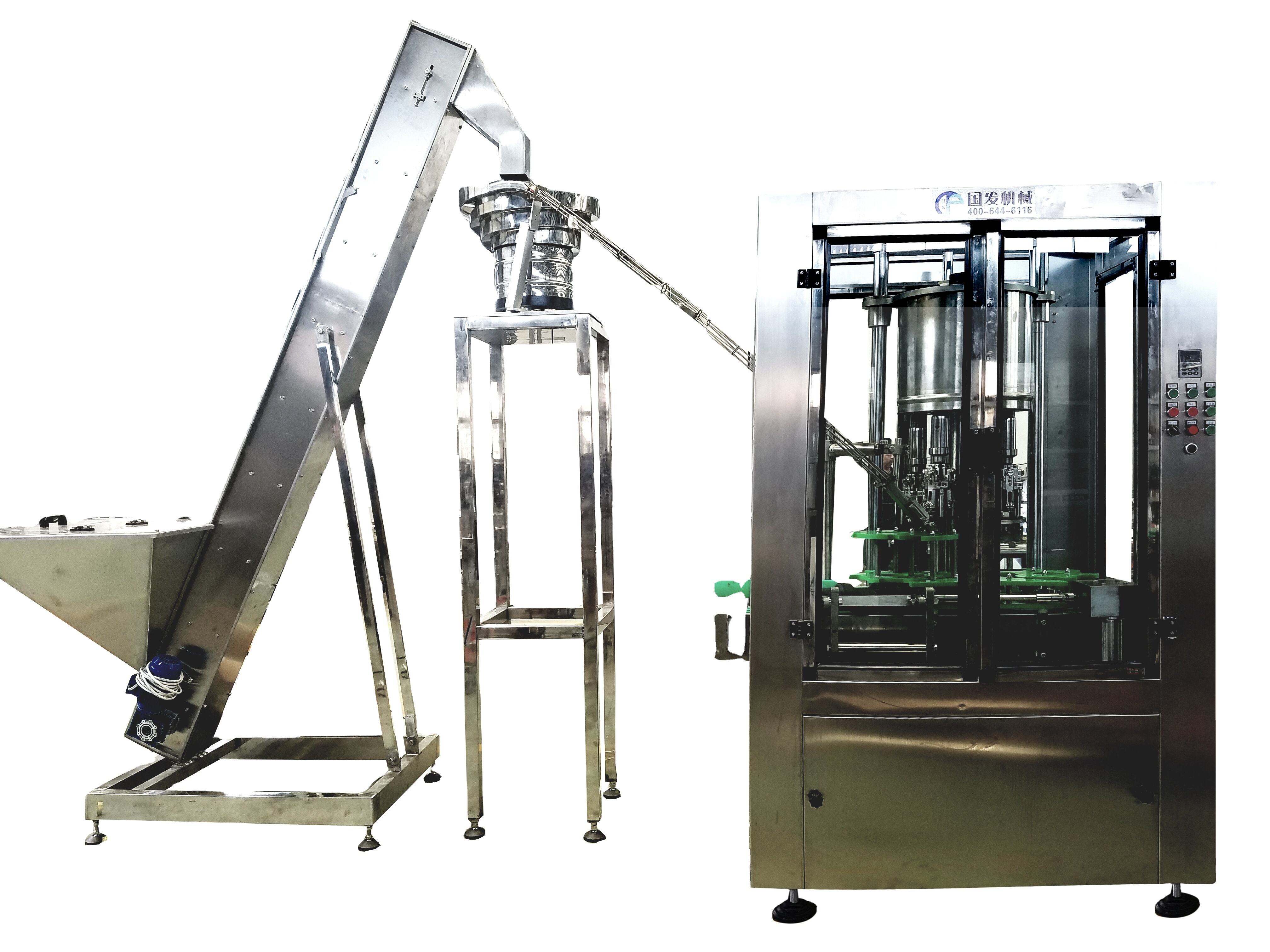 Automatic Aluminum Glass Bottle Cover Capping Machine factory