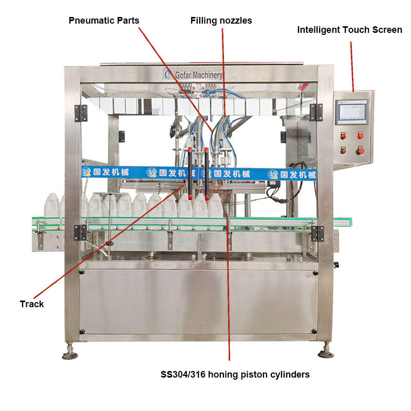 Filling machine 2 nozzles Auto paste liquid  filling manufacture