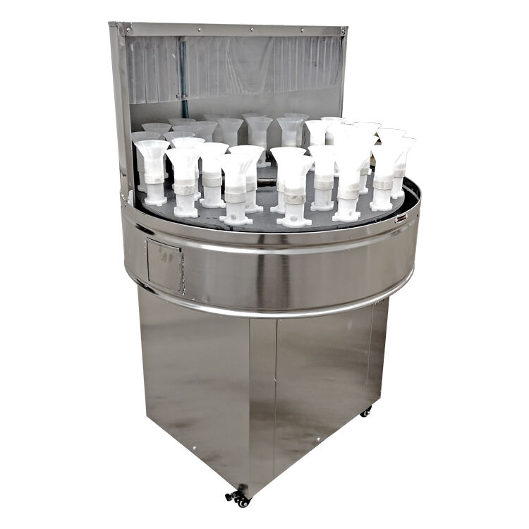 Semi-auto Digital 32 Heads PET Plastic Bottle Cleaning Washing Machine factory