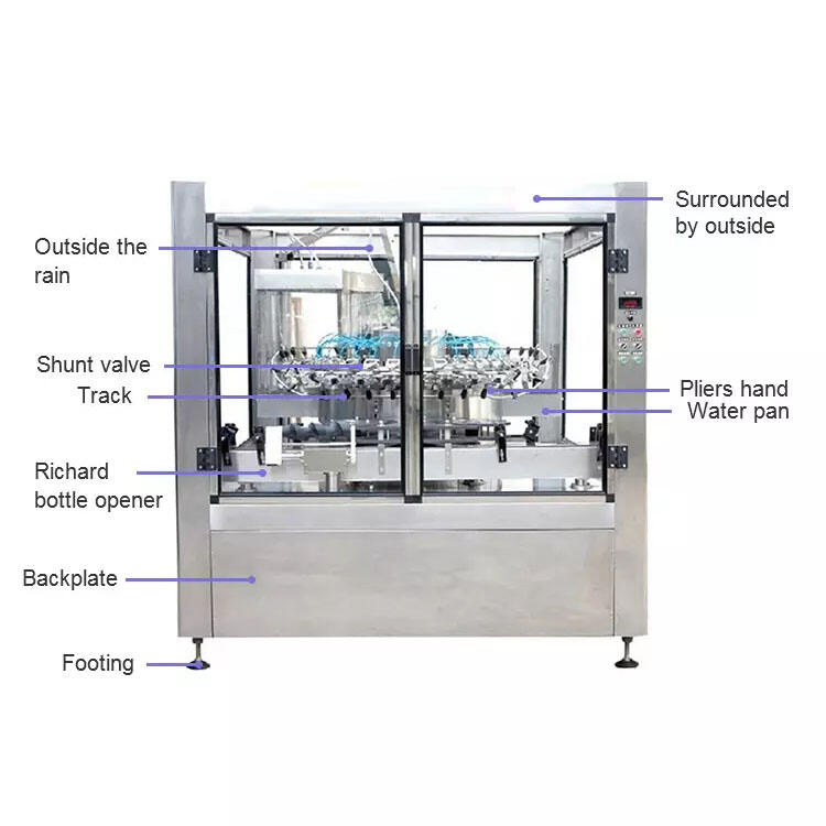 Automatic Rotary Glass Bottle Washer Machine factory