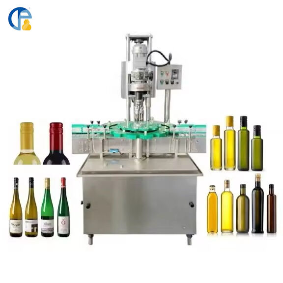 Automatic Aluminum Glass Bottle Cover Capping Machine