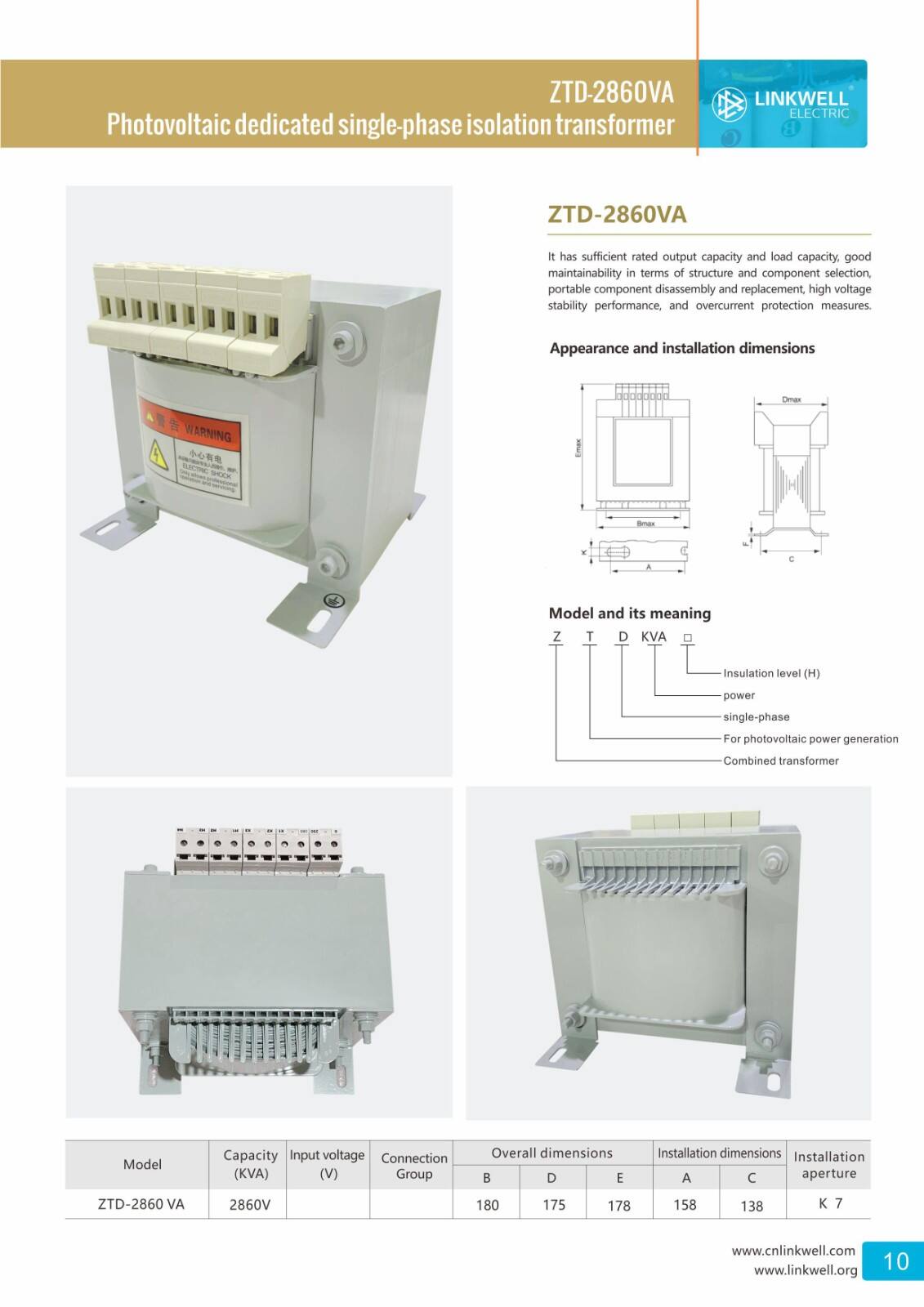 Control Transformer Series supplier