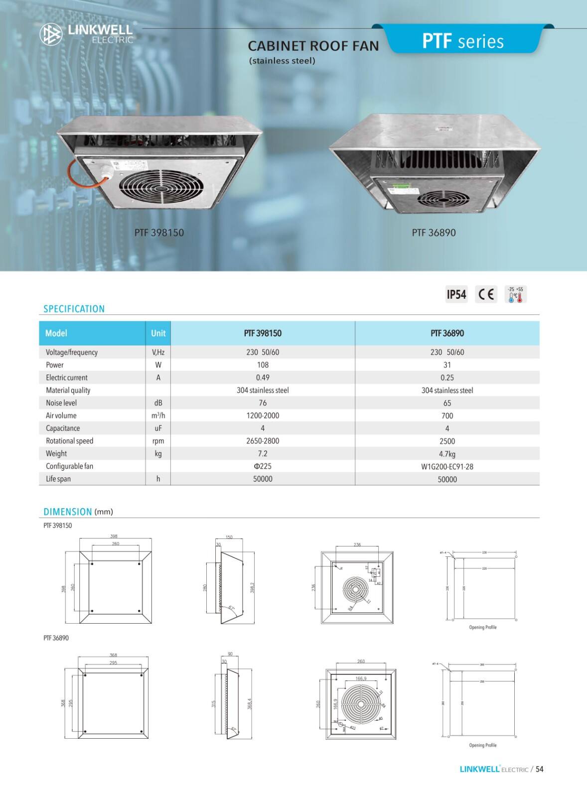 Roof fan filter details