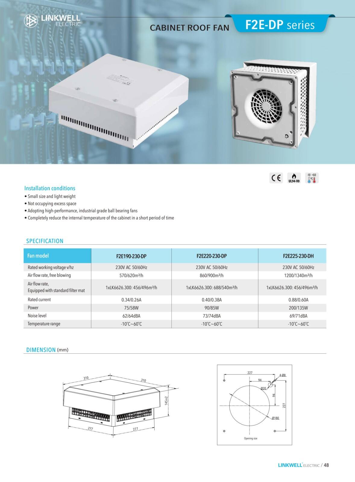 Roof fan filter details