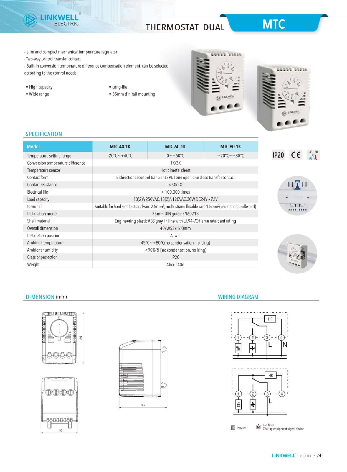 Thermostat-Hygrostat supplier