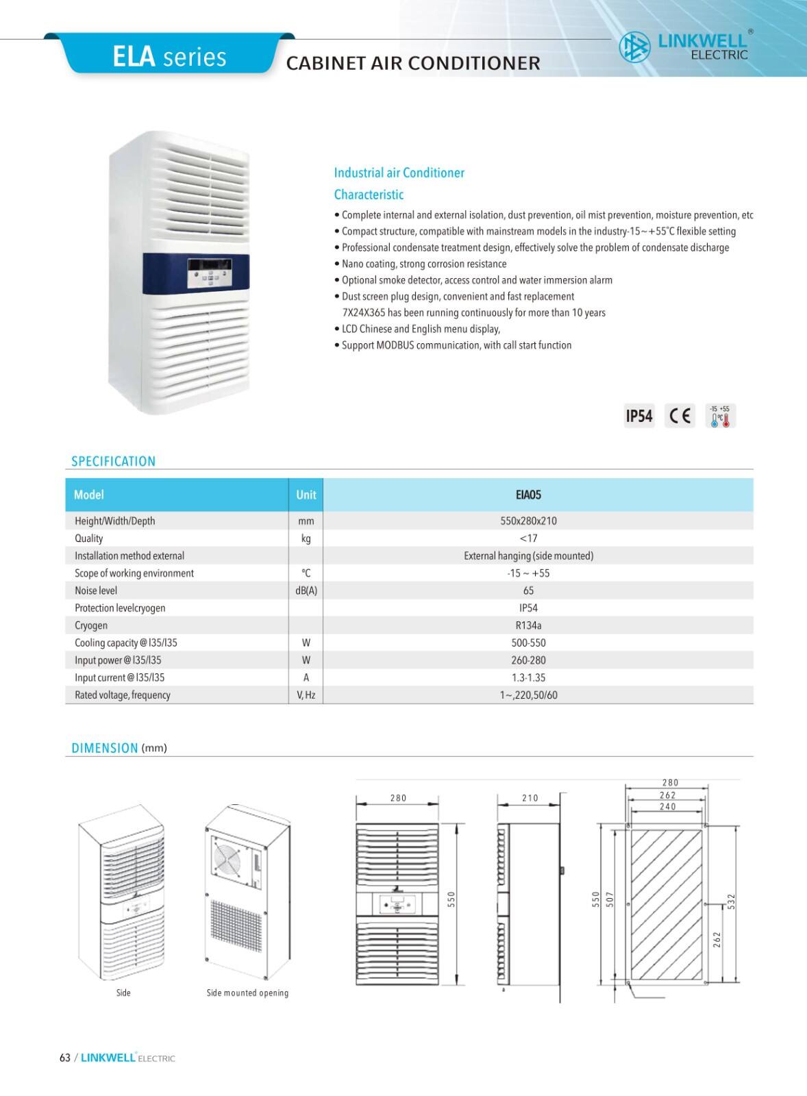 Cabinet air conditioner details