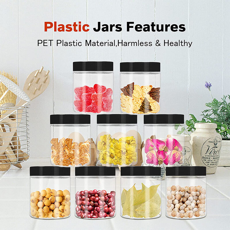 RTCO Clear PET Jar with CR lid for Gummies details