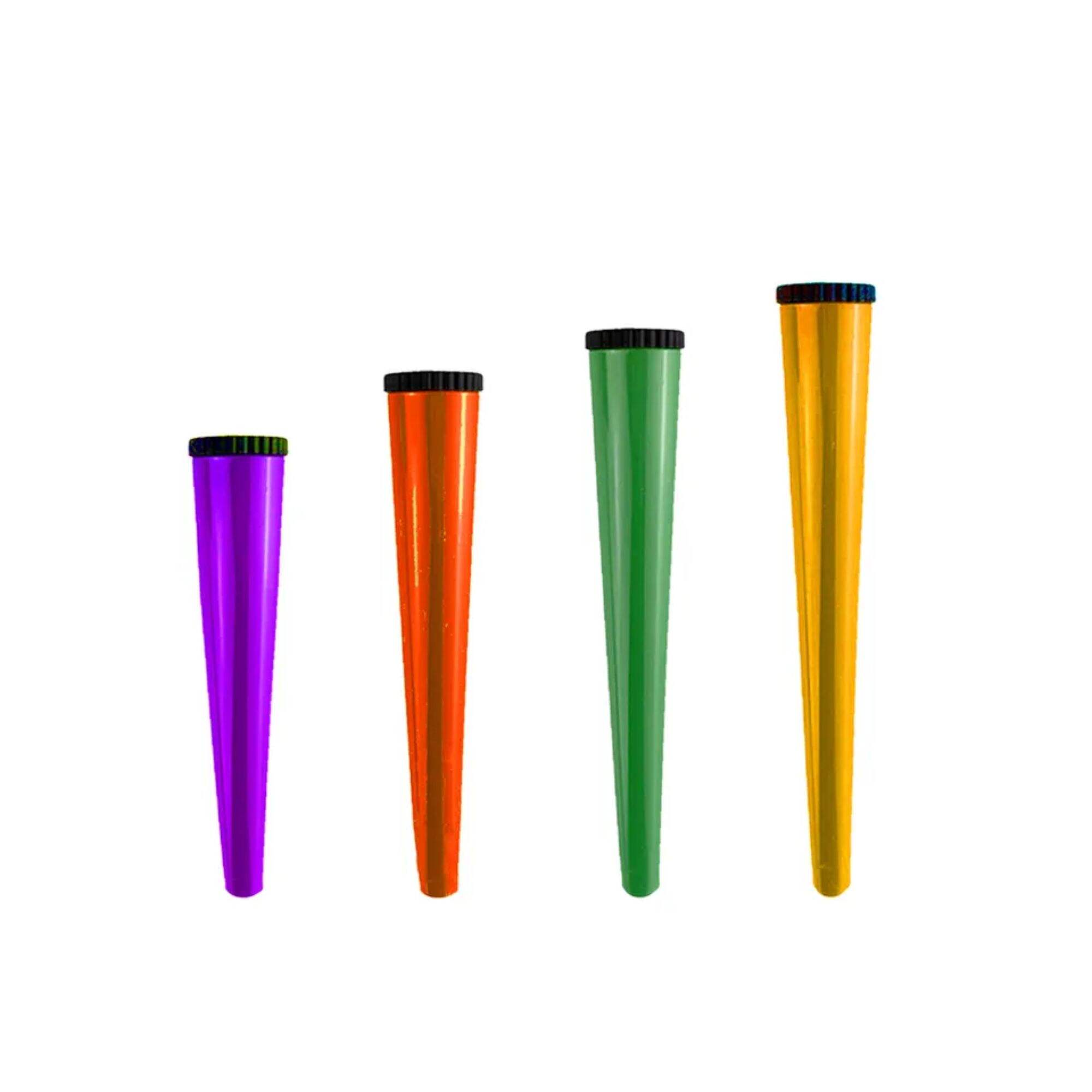 colored cigarette tubes Childproof Pop Top Cone Tube for Dope 420 packaging 
