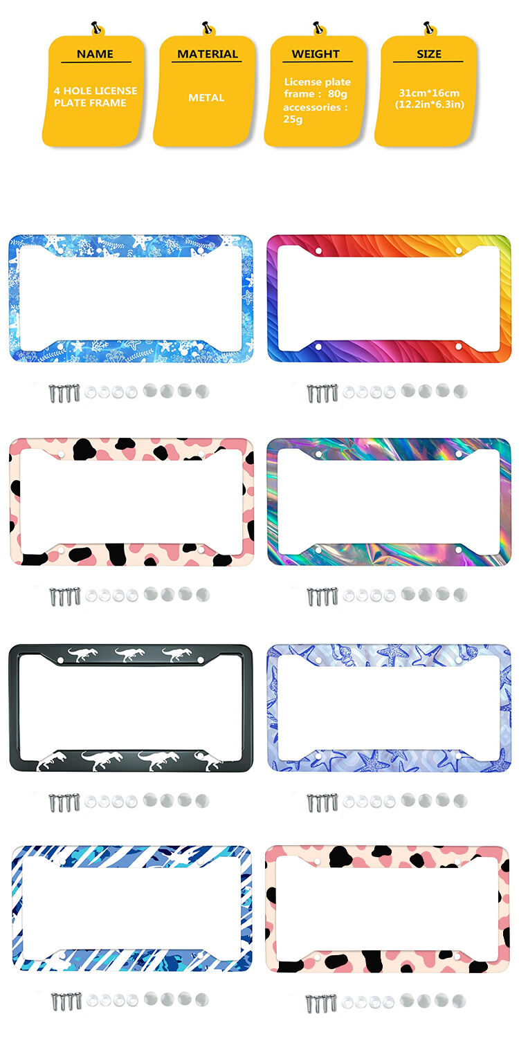 Stainless Steel Car Accessories 2024 Custom Design License Plate Frame for USA supplier