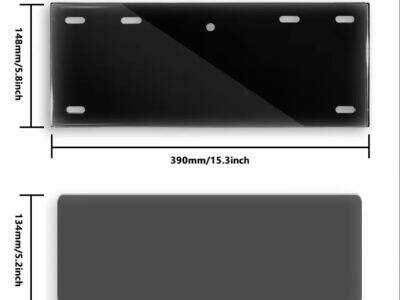 Black tech invisible license plate: disappears when the car speeds up.