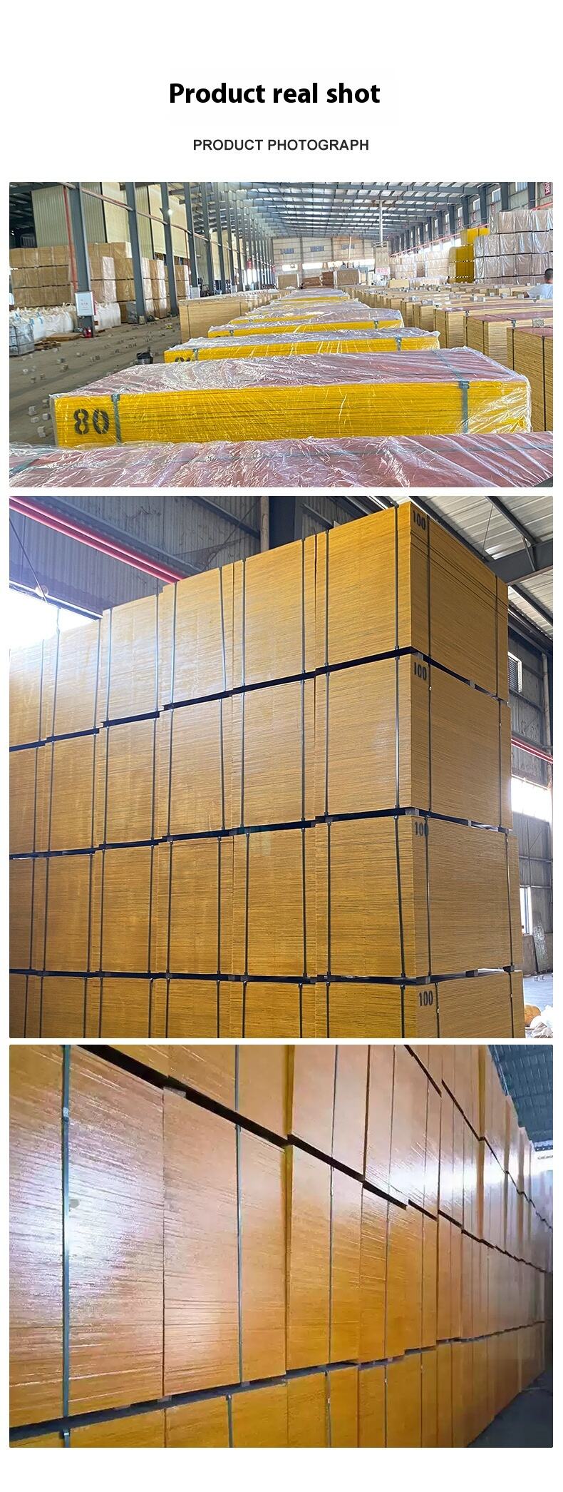 Wholesale Construction Red Ply Wood Board Foundation Construction Wood Glue Board for Site Templates Woodworking Formwork Red details