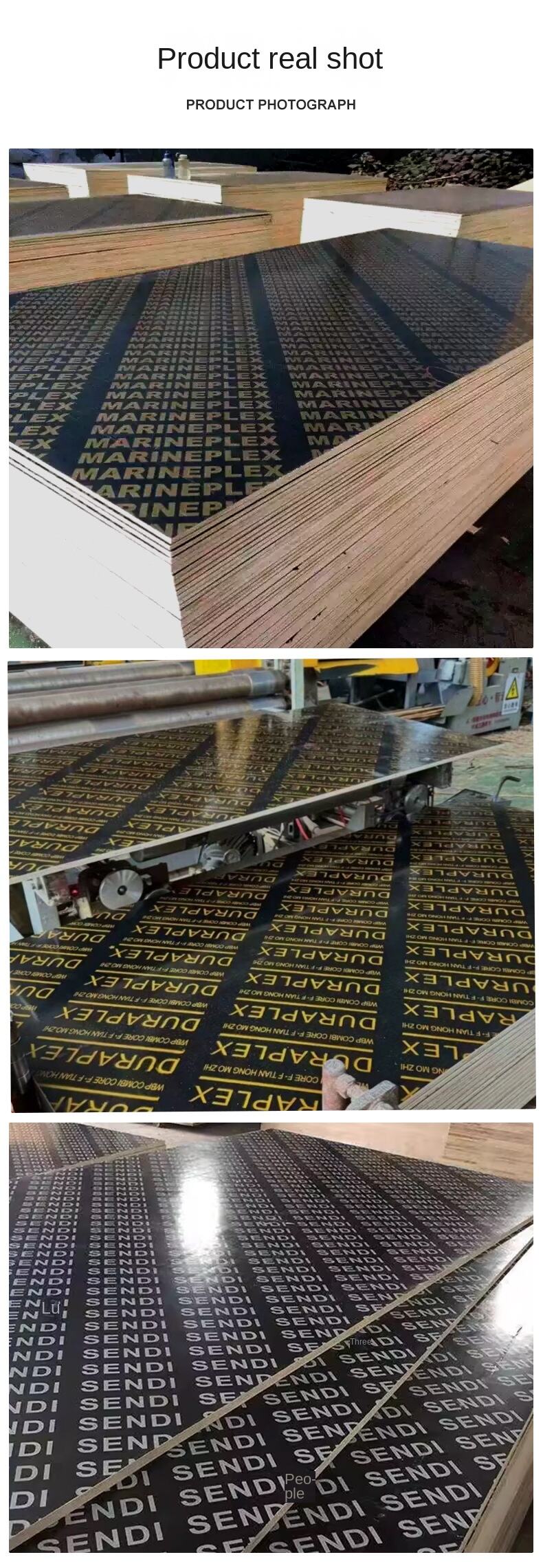 Multi-Layer Construction Board Wood Formwork Full Whole Core Corrosion Resistance Interlocking for Concrete Formwork details