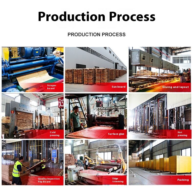 Wholesale Stock 2440*1220mm Construction Site Plywoods High Turnover Rate Special Building Red Board Template for High-Rise factory