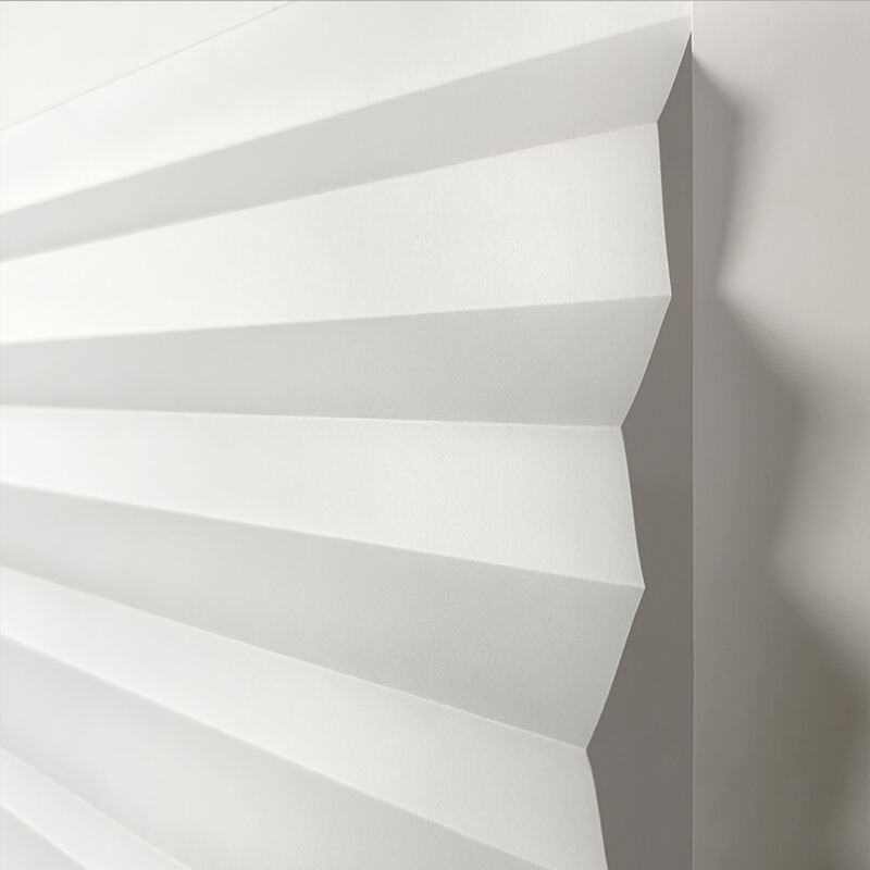 Original Modern White Pleated Paper Shade No Tools Required Light Filtering Built-in Installation Plain Technique supplier