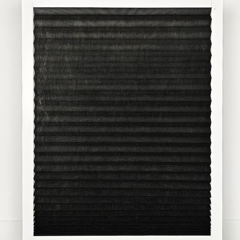 Everyday Use Simple Style Vertical Pattern Shade Built-In Black Non-Woven Fabric with Pinhole Technique for Simple Style manufacture