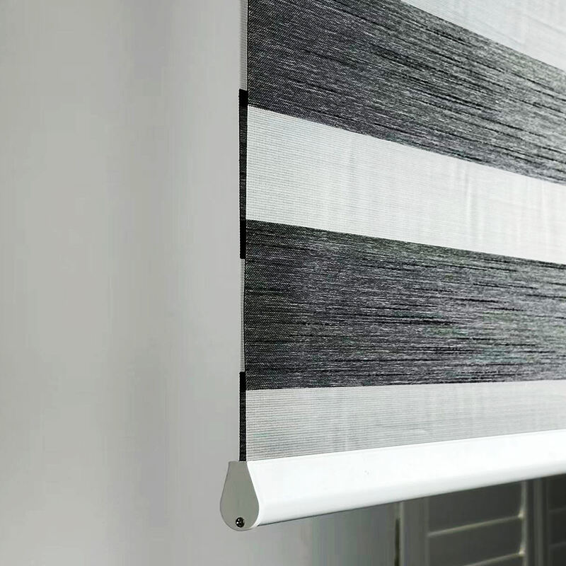 Simple Modern Cordless Zebra Shade Easy Adjust Lighting Preferred for Bedrooms Living Rooms Built-in Installation Plain supplier