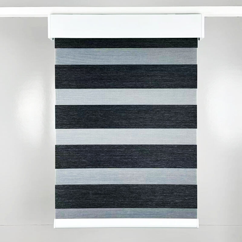Simple Modern Cordless Zebra Shade Easy Adjust Lighting Preferred for Bedrooms Living Rooms Built-in Installation Plain details